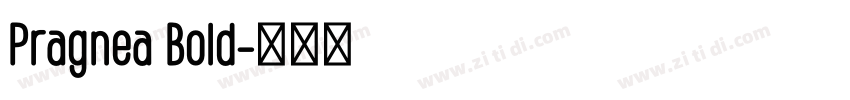 Pragnea Bold字体转换